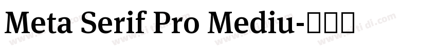 Meta Serif Pro Mediu字体转换